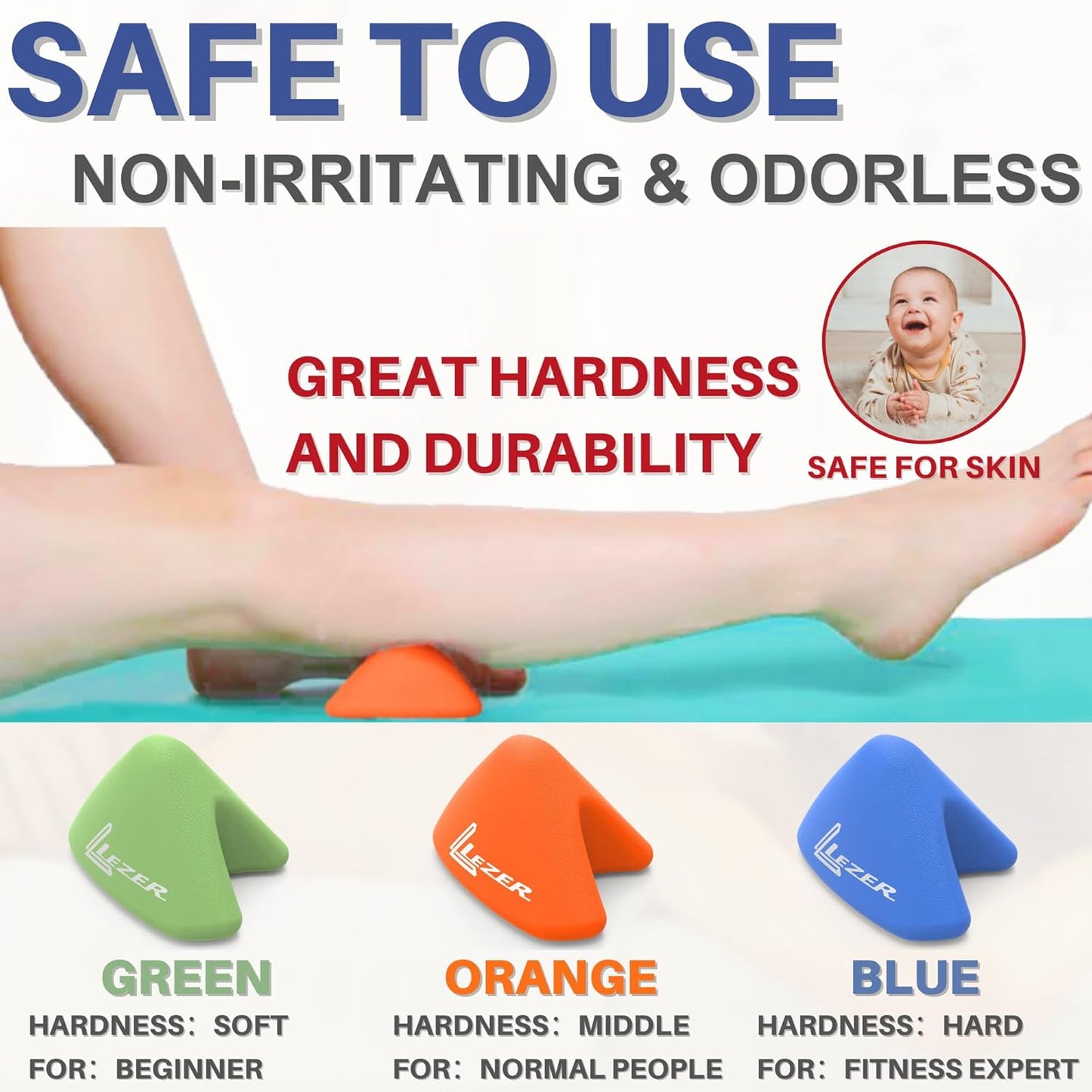 Trigger Massage Point, Manual Massage Ball, Hip Hook, Muscle Knot Release Tool, Deep Tissue Relief, Hip Flexor Iliacus Back Psoas Hand Foot Myofascial, Physical Therapy, 2.9 Inx2.1 In(Orange)
