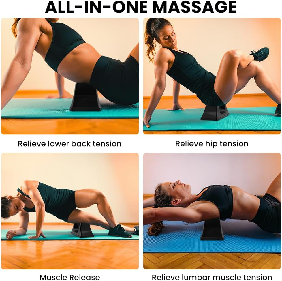 Psoas Release Tool & Hip Flexor Stretching Device, Deep Tissue Muscle Relief for HIPS, Lower Back & Psoas, Alleviate Tension, Soreness(Black,Size:11Inch)