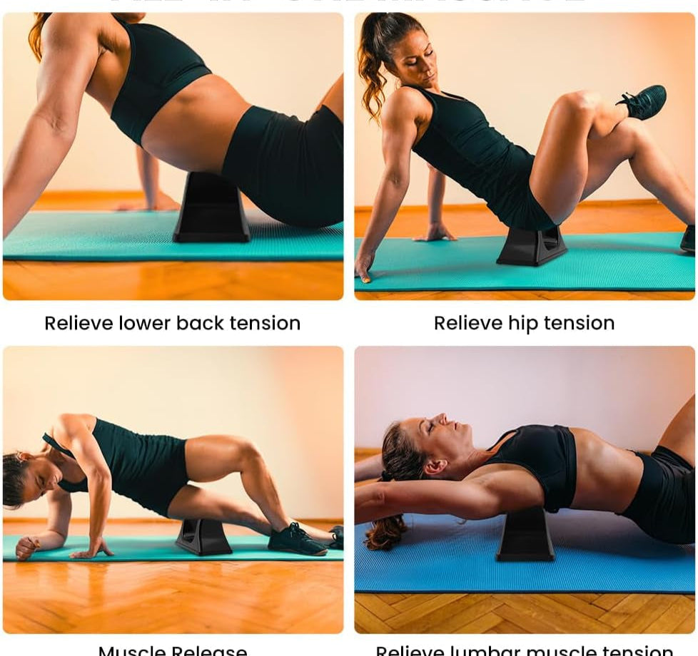 Psoas Release Tool & Hip Flexor Stretching Device, Deep Tissue Muscle Relief for HIPS, Lower Back & Psoas, Alleviate Tension, Soreness(Black,Size:11Inch)